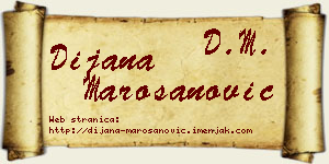 Dijana Marošanović vizit kartica